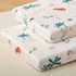 Girls,52x28x8, 2 Pack, SDY Jersey Dinosaur Crib Sheets for Baby Boys and Cute Kawaii Standard Oval/Retangle Fitted Crib