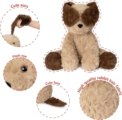 14" 3.5 Niuniu Daddy | Pound Dog Weighted Stuffed Animal, Heavy Doggy Pillowfort Plush Toys for Kids Adults, Weighted