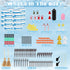 24 Pack Build a Snowman Kit, Snowman Kit Inspiring DIY Christmas Crafts for Kids, Creative Air Dry Clay Modeling Indoor