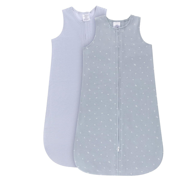 Ely's & Co. 100% Cotton Wearable Blanket Baby Sleep Bag 2 Pack
