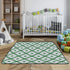 EtherSpher 1-Piecing 50'' 50''de Grass Green Checker Stars Plaid Soft Thick Baby Floor Play mat for Indoor Outdoor