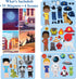 Hapinest Magnetic Heroes Pretend and Play Travel Playset Toy for Boys Ages 4 Years and Up, Fireman, Policeman, Knight