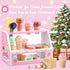 Counter Playset 3+ WHOHOLL Wooden Ice Cream for Toddler Girl Toys, Play Store Pretend Toy Food Play Kitchen Accessories