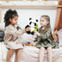 9'' Panda Stuffed Animal Plush Toys, Cute Black and White Panda Doll Gifts with Bamboo Plushies
