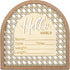Josojoou Baby Announcement Sign, 5.5in Wooden Arched Baby Shower Welcome Sign, Hello World