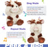 11'' Hopearl Peek A Boo Cow Interactive Repeats What You Say Plush Diary Cattle Toy Musical Singing Talking Stuffed
