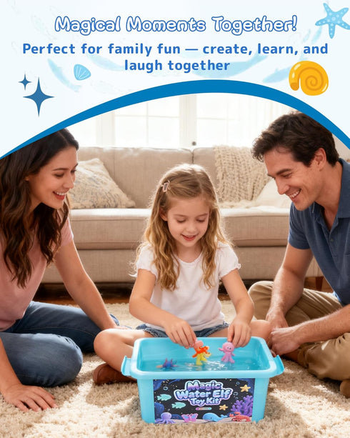 LiveThingYoung 20 24 3+, Magic Water Elf Toy Kit Gels & Molds Magic Gel Water Pets for Kids Fun Squishy Maker Sensory
