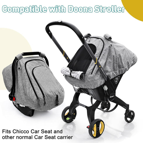 Cozy beatoutou Baby Car Seat Cover,Patented Waterproof Baby Carseat Cover for Boys & Girls,Infant Car Seat Cover Canopy