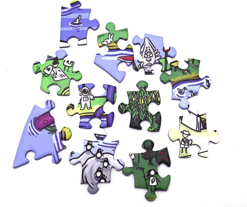 1000-Piece The Happy Isles Jigsaw Puzzle from The Magic Puzzle Company Series One
