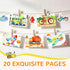 Set 26 8 1-3 2-4 4-6 YPLUS Paint with Water Coloring Book for Toddlers, Mess Free Watercolor Painting with Brush, Pages