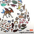 QLLQTIGER 100 Cryptid Construction Kit Monster Magnet Fridge Toys, Magnetic Creature Creation Kit, Pieces, Rubber