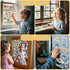 6 Sets 1-3, 2-4 2 3 4 iGetooy Reusable Sticker Book for Toddlers Jelly Sticker Books for Toddlers Years, Toddler Travel