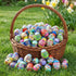 VOMAOK 24pcs Prefilled Easter Eggs with Easter Sticky Hands Toy Inside for Kids Boys Girls Easter Basket Stuffers,Eggs