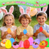 24 Pack 3D KissFuture Prefilled Easter Eggs with Animal Pop Balls Toys, Easter Eggs Filled for Egg Hunt ,Easter Baskets