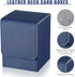 Weewooday 2 Boxes Leather Deck Card Boxes, Large Size for 100 Plus Sleeved Cards, Compatible with MTG TCG