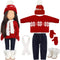 Bencailor 6 Pcs 18 Inch Christmas Doll Clothes and Accessories Winter Outfits