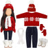 Bencailor 6 Pcs 18 Inch Christmas Doll Clothes and Accessories Winter Outfits