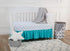 TL Care Fitted Crib Sheet 28" x 52", Soft Breathable Cotton Jersey Sheet, Aqua Whale for Crib & Toddler Bed