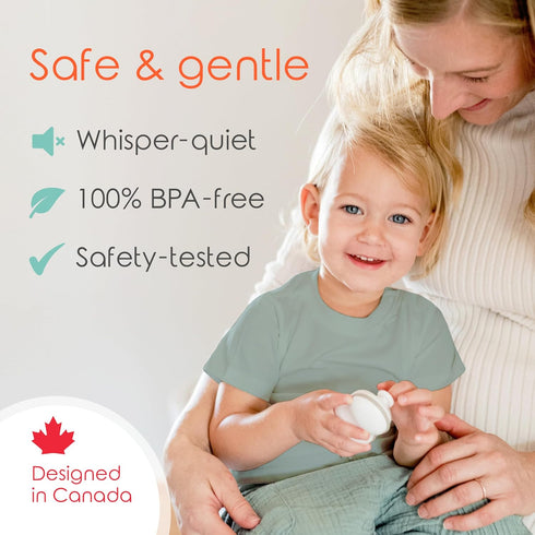 Cherish Baby Care Electric Baby Nail Trimmer, Automatic Safety Stop, BPA-Free, Includes 4 File Pads