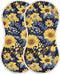 J JOYSAY Sunflowers Daisies Blue Leaves Baby Burp Cloths for Boys Girls Large 22''x11''