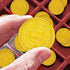 100 Count Plastic Gold Coins Set, Pirate Treasure Gold Play Coins for Kids Party Theme Props Decorations