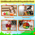 GERBIT Set 8 My First Fruit Vegetable Basket Plush, Baby Felt Play Food with Pcs Fruit Vegetable Plushies for Toddlers