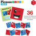 PicassoTiles Magnetic Expression Puzzle Toy Building Block Mix & Match Cubes Sensory Toys Educational STEM Kit for Kids