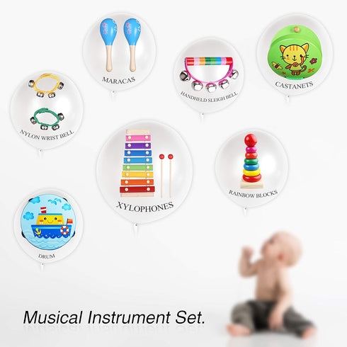 Kids Musical Instruments for Toddlers, Baby Musical Toys, Xylophone, Maracas, Wooden Instruments, Gifts for Girls and