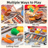 Playset 4-8, 3 4 5 6 7, 2-Layer Set, 3-5 Kids BBQ Grill for Kids Ages Play Kitchen Toys with Smoke & Light for Boys