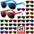 GINMIC Kids Sunglasses Party Favors, 12 Pack Neon Sunglasses for Boys and Girls, Great Gift