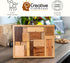 Creative Crafthouse Impossible Brain Teaser for Adults - Calibron 12 Brainteaser - Very Difficult Wood Puzzle