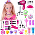 Styling Head Doll for Girls' Hair and Makeup Practice with Accessories and Hair Dryer