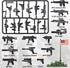 Weapons Pack Military U.S Weapons in Game Toy Set - Accessories Compatible with Major Brands