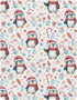 Sheet,39x27IN Pfrewn Christmas Crib Sheets for Boys Girls Cute Penguins Winter Holidays Fitted Crib Sheet for Mini Crib