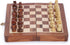 Ajuny Magnetic Travel Chess Set - Handcrafted Acacia Wood, Foldable Board with Elegant Storage