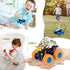 LODBY Dinosaur Trucks Toys for Kids 3-5 Years, Friction Powered Dino Vehicles for Outdoor Play