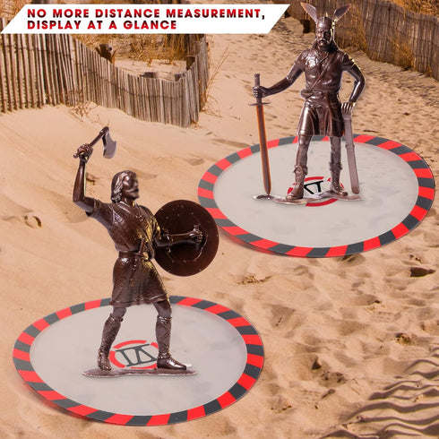 6 Pcs Objective Point Markers Round PVC Objective Marker Gaming Accessory, Miniature Not Included