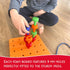 36 Foam Peg Board Toy - Pegs, Foam Board, Lacing String, Storage Bag - Occupational Therapy Toys - Fine Motor Skills