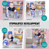 Hoovy Infant Crawling Toys, Toys for Crawling Babies 6-12 Months, Beginner Crawl Along Baby Roller, Tummy Time Activity