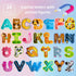 Colorful ABC Animal Alphabet Magnetic Letters, Thick EVA Fridge Magnets for Toddlers Aged 3-5 (Thicken Uppercase)