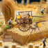 14Pcs Mini Hay Bales Set, Miniature Farming Cart Straw Hay Figure Miniatures for Western Party Decoration