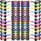 NEBURORA Neon Sunglasses Bulk Classic Retro 6/12/24/60 Pack Multicolor Party Toys for Summer Beach Favors