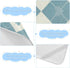 SyXIOP 28" 52" Blue Beige Poker Cooling Baby Crib Mattress Cover x Ultra Soft Training Pads for Baby&Toddler