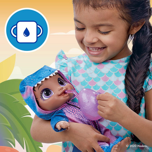 Baby Alive Dino Cuties Doll, Tyrannosaurus, Doll Accessories, Wets, T-Rex Dinosaur Toy for Kids Ages 3 Years Up
