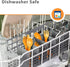 Re-Play Toddler Forks and Spoons Set, 8 Utensils for Kids, Dishwasher and Microwave Safe, Made in USA, Citrus