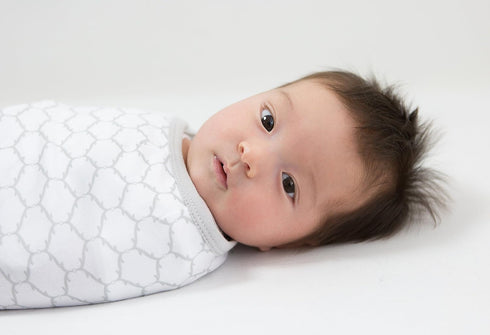 Set 3, Amazing Baby Swaddle Blanket with Adjustable Wrap, of Zebra, Confetti and Lattice, Sterling, Small