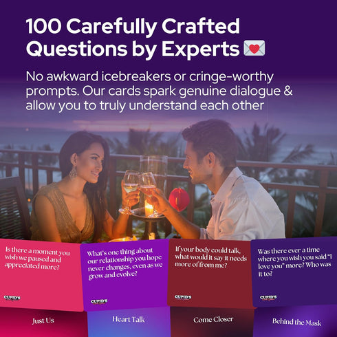 Cupid's Card Games Four Ways to Love - Romantic Couples Game for Deeper Connection Perfect Valentine's Day Gift, Date