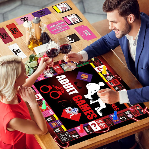 18+ Couple Board Game for Boyfriend Girlfriend Relationship Conversation Game Cards Props Date Night Ideas Gifts