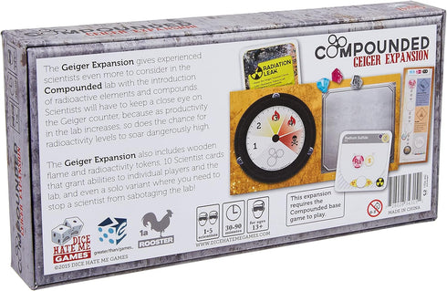 Greater Than Games Compounded: The Geiger Expansion - Strategy Board Game for 2 to 5 Players, 30 to 90 Minutes