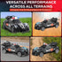 Remote Control Police Car Toy with Smoke Effect & LED Lights, Fast Rechargeable RC Car for Kids, Anti-Slip Rubber